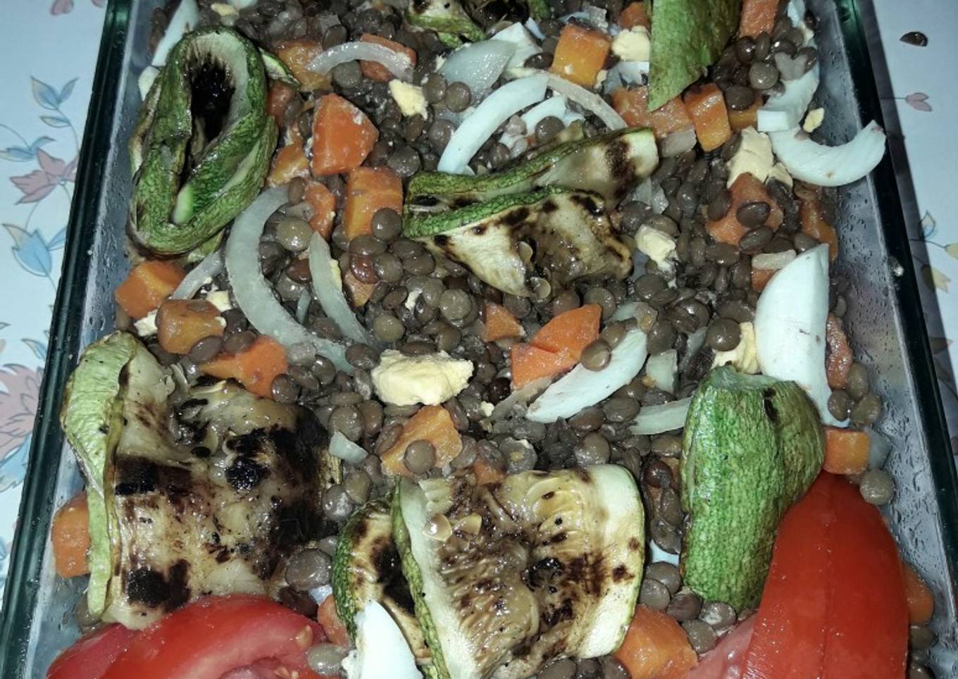 Ensalada de lentejas light #S.O.S franco