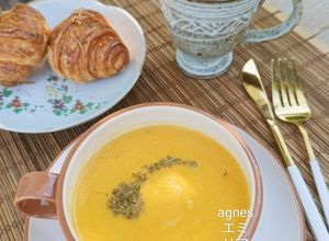 Foto resep Butternut Squash Cream Chicken Soup