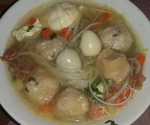 Resep Baru Sup bakso tahu telur puyuh (tanpa daging) Paling Enak