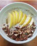 Avena nocturna sabor a pay de manzana