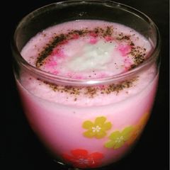A picture of Rose flavour pepper buttermilk.