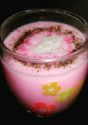 A picture of Rose flavour pepper buttermilk.