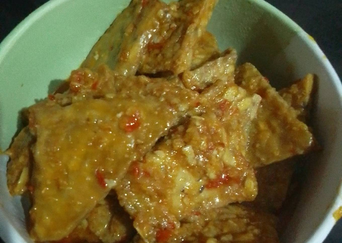 Tempe bumbu merah