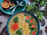 سوپ گشنیز با ماست 🥣