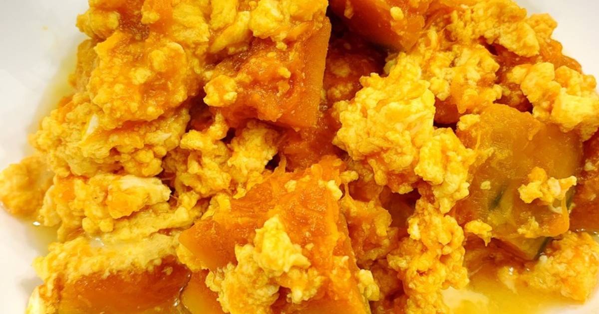 南瓜炒蛋食譜與作法by 咩咩戴 Cookpad