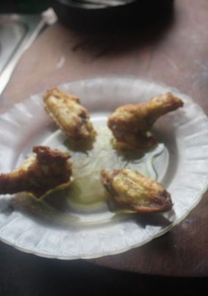 Una foto de Alitas de pollo en freidora de aire