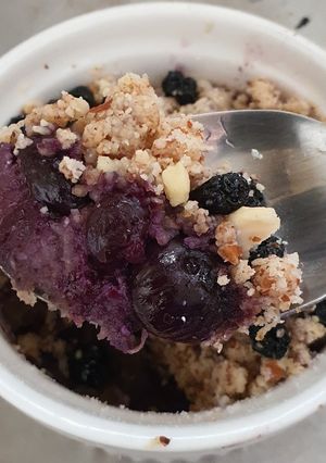 Foto resep 104. Bluberry crumble