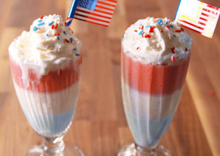 Recipe of Yummy Red,white and boozy shakes