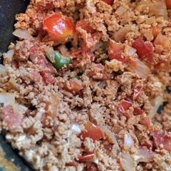 A picture of Masala egg potimas.
