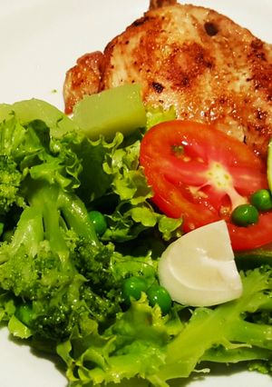 Una foto de Pechuga de pollo grille bien fit