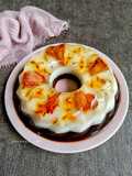Puding Coklat Susu Chia Seed Edible Flower