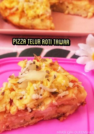 Foto resep Pizza Telur Roti Tawar (Snack MPASI 12M+)