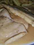 Filete de pavo en salsa de miel-mostaza