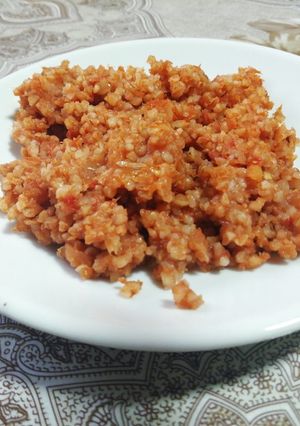 صورة لوصفة برغل ببندورة