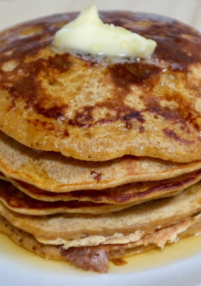 Una foto de Tortitas de calabaza especiales para Halloween