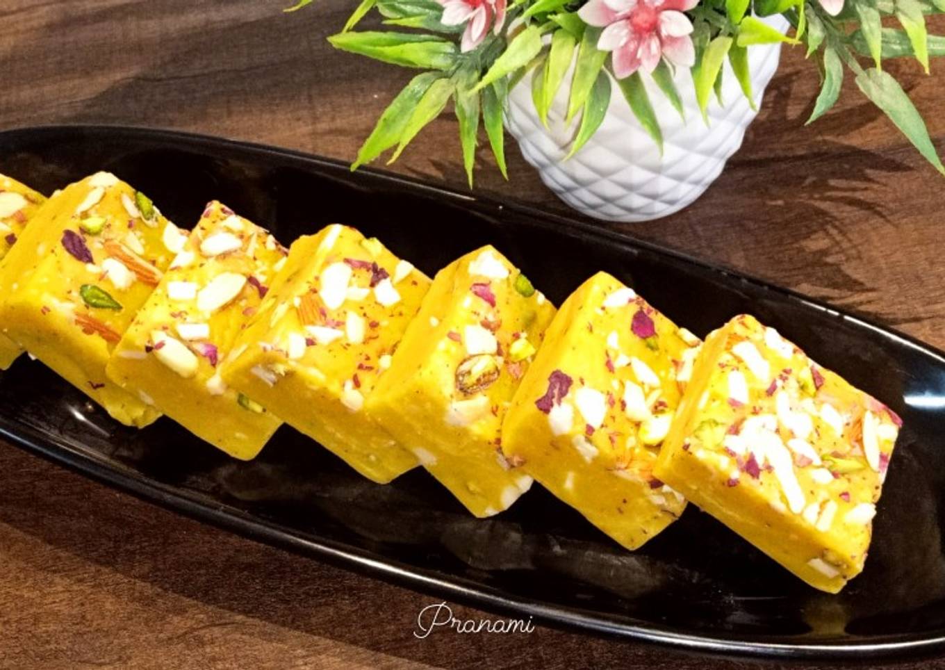 Rasmalai Fudge (White chocolate fudge)