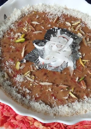 A picture of Gajer ki kheer(Carrot Pudding).