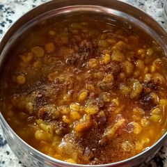 A picture of Dal turai (Ridge gourd with chana Dal).