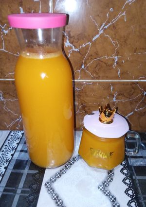 صورة لوصفة عصير الجزر بمركز البرتقال 🍹