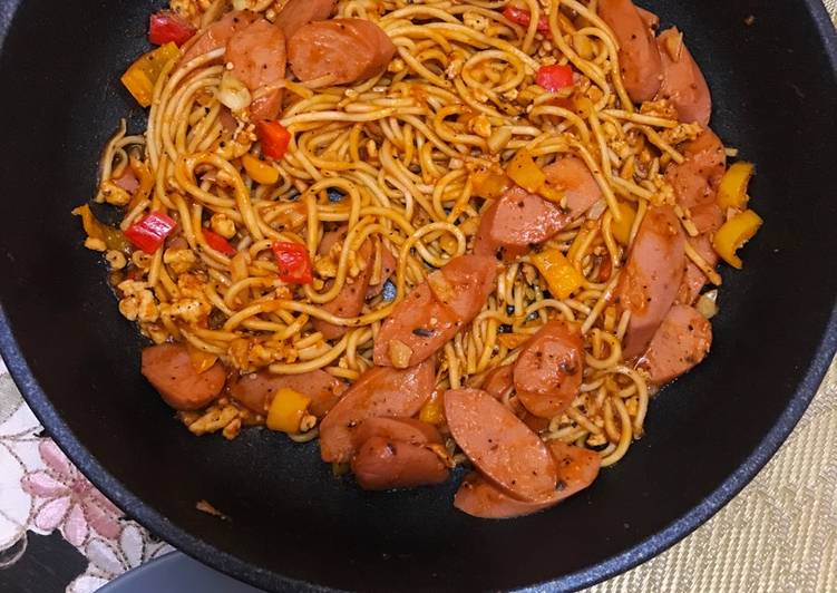 Recipe of Any-night-of-the-week Bolognese Fried Pasta