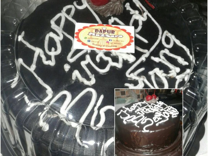 Langkah Mudah untuk Menyiapkan Resep  Cake ulang tahun mudah (rainbow cake siram coklat) yang Bikin Ngiler, Bikin Ketagihan