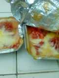 Postre de Plátano con queso y bocadillo