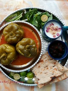 عکسی از دستور دلمه فلفل دلمه ای