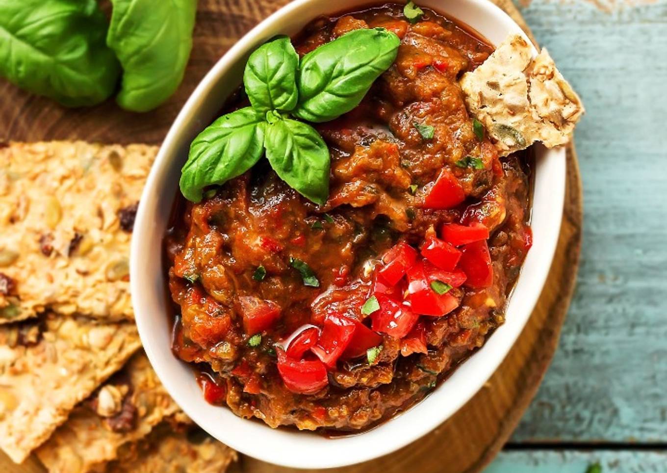 Spicy Greek Eggplant Dip