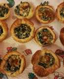 Tartine di spinaci (antipasto vegetariano)