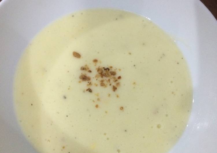 Creamy potato soup mudah