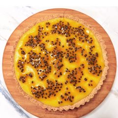 A picture of Passionfruit melktert.