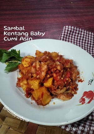 Foto resep Sambal Kentang Baby Cumi Asin