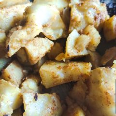 A picture of Jeera aloo.