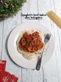 Spaghetti beef bakso saus bolognese MPASI 24 month