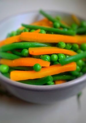 A picture of Blanched Vegetables.