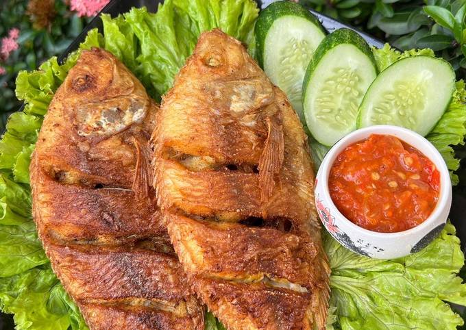 Ikan Nila Goreng, a dish with no relation to Bhad Bhabie