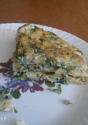 A picture of Potatoe Omelette.