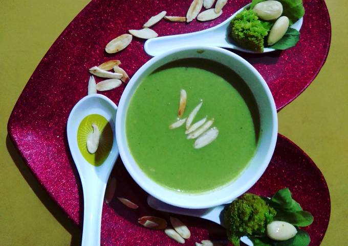 Recipe of Homemade Broccoli Almond Soup