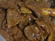 Gambar rendang daging bumbu instan santan