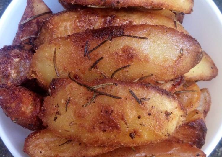 Recipe of Any-night-of-the-week Rosemary potato wedges