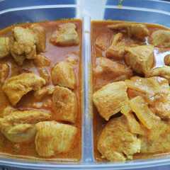 Una foto de Pollo al curry