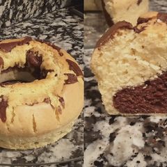 A picture of Marble Donut cake.