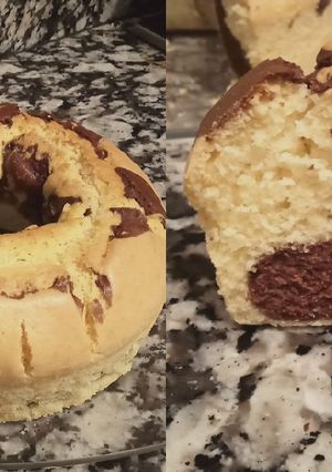 A picture of Marble Donut cake.