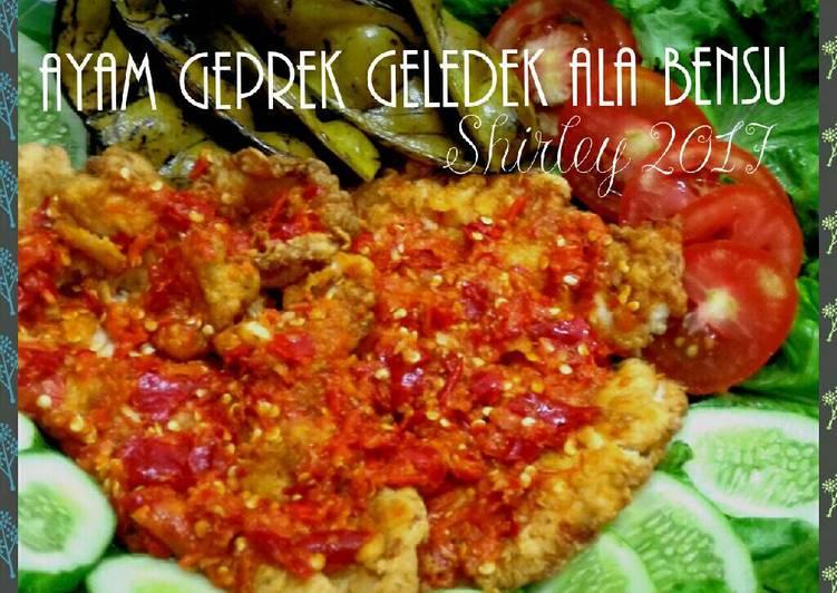 Resep Ayam Geprek Geledek ala Bensu, Menggugah Selera