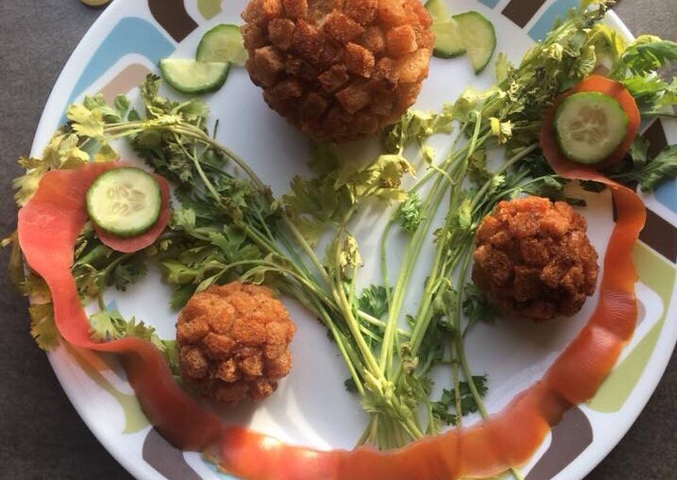 Chicky Mac Crouton Balls Stuffed With Cheese