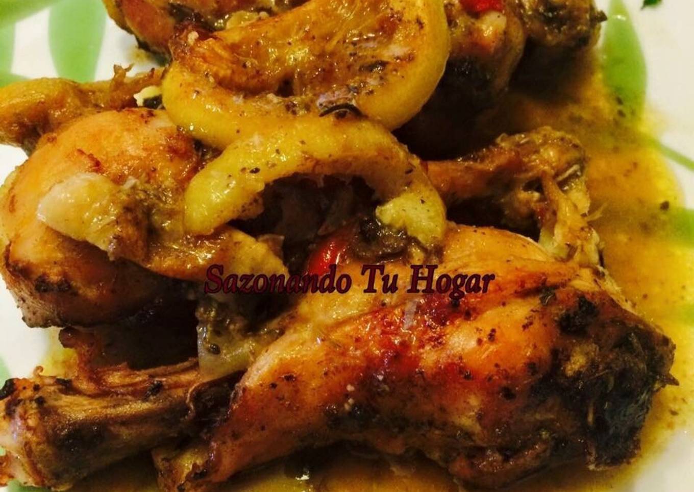 Pollo al horno al lim贸n con romero馃挅馃挅