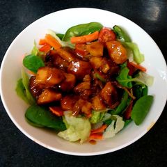 A picture of My Honey Mustard Chicken 🥰 #Mainmeal.
