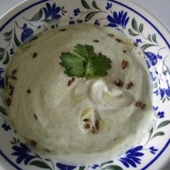 A picture of Chilli Coriander Raita.