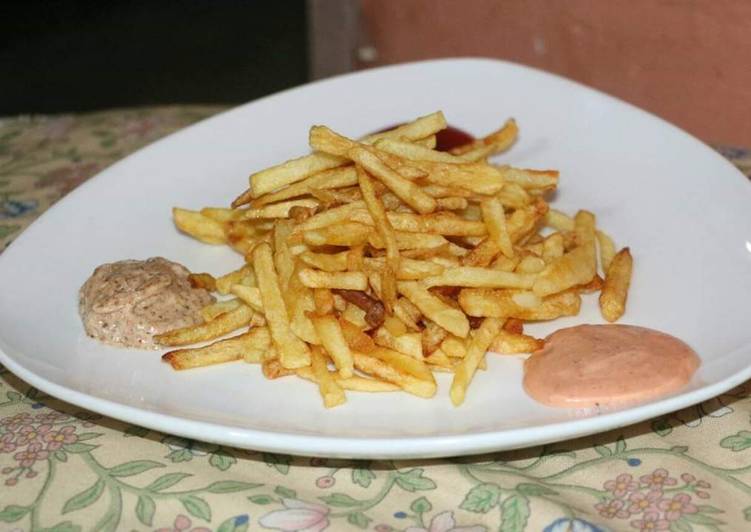 Recipe of Perfect Fries with 3 sauces