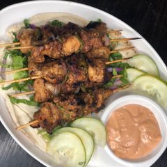 A picture of Chicken shish tawook.